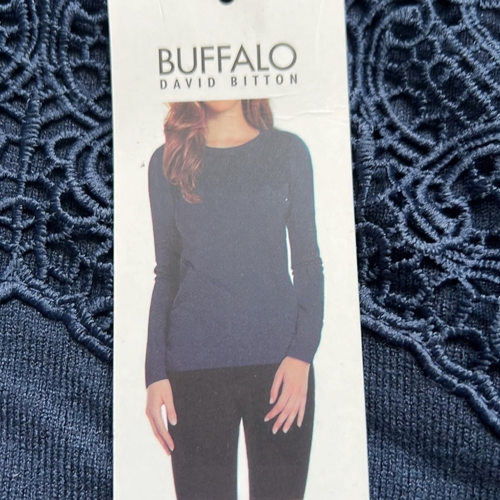 NWT Buffalo David Bitton Women's Long Sleeve Shirt: Lace Design